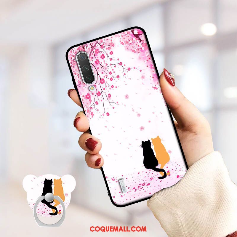 Étui Xiaomi Mi A3 Personnalité Art Incassable, Coque Xiaomi Mi A3 Rose Petit Beige