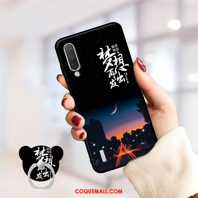 Étui Xiaomi Mi A3 Personnalité Art Incassable, Coque Xiaomi Mi A3 Rose Petit Beige