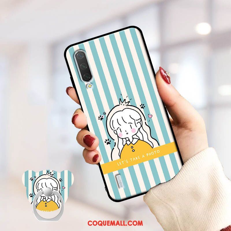 Étui Xiaomi Mi A3 Personnalité Art Incassable, Coque Xiaomi Mi A3 Rose Petit Beige