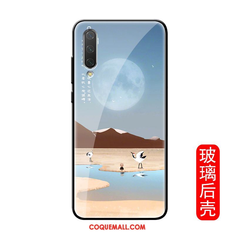 Étui Xiaomi Mi A3 Personnalité Modèle Créatif, Coque Xiaomi Mi A3 Dessin Animé Noir Beige