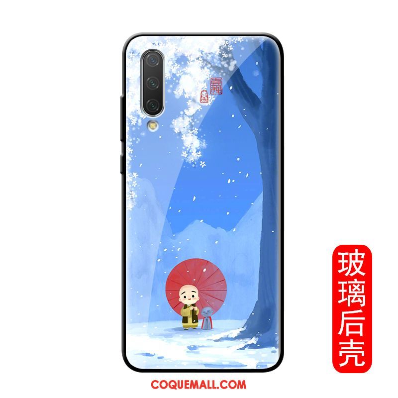 Étui Xiaomi Mi A3 Personnalité Modèle Créatif, Coque Xiaomi Mi A3 Dessin Animé Noir Beige