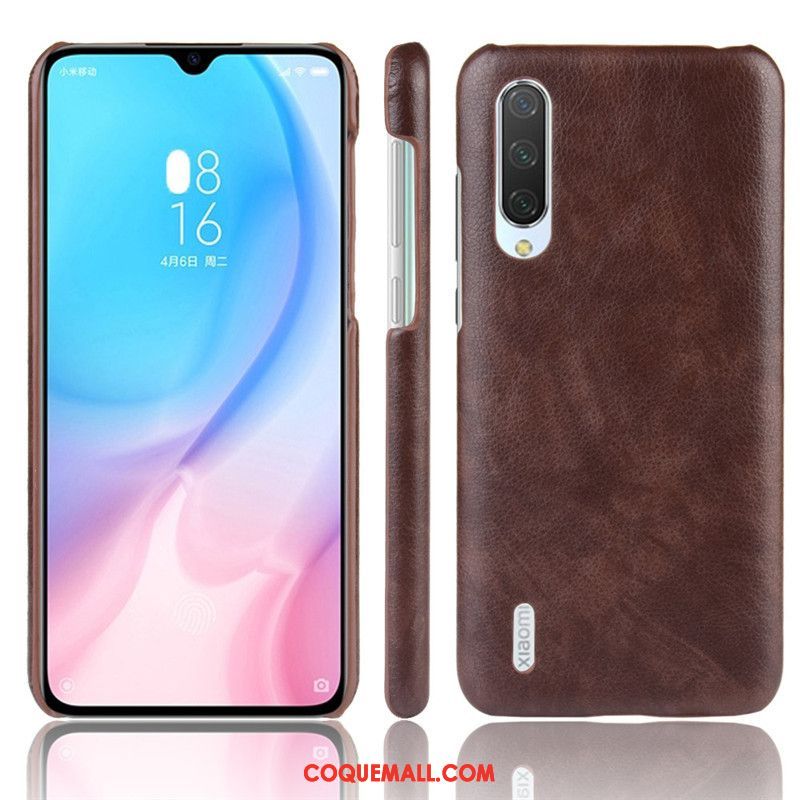 Étui Xiaomi Mi A3 Personnalité Sac Petit, Coque Xiaomi Mi A3 Incassable Cuir Beige