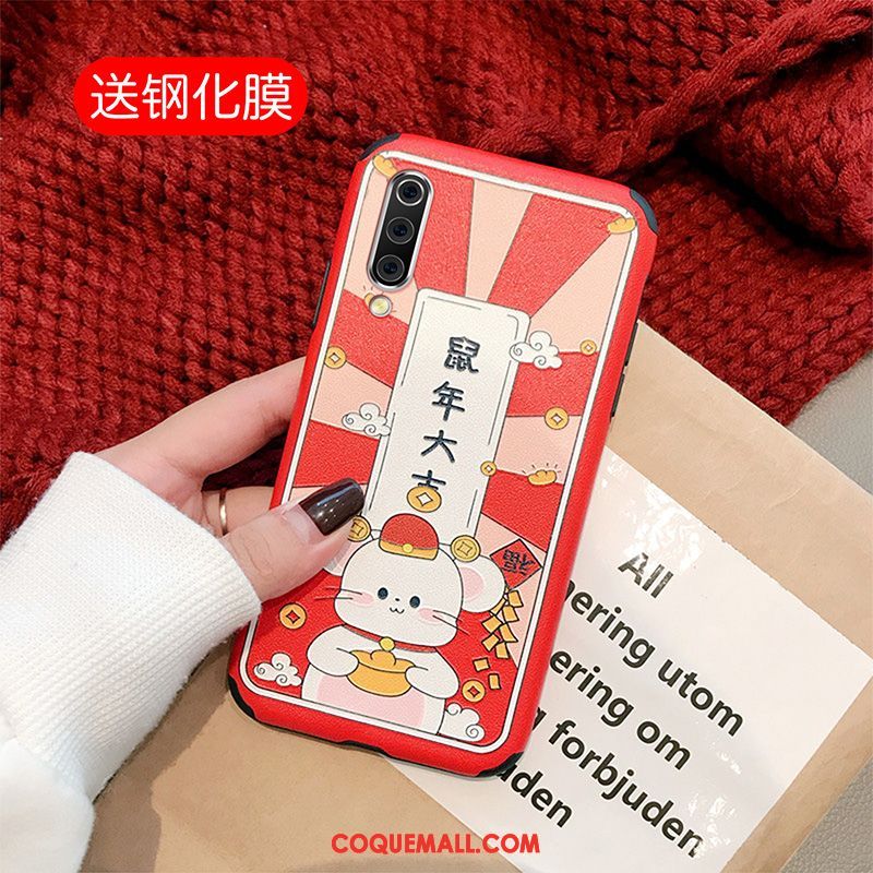 Étui Xiaomi Mi A3 Silicone Petit Jeunesse, Coque Xiaomi Mi A3 Téléphone Portable Tout Compris Beige