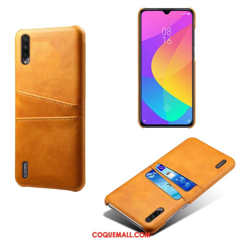 Étui Xiaomi Mi A3 Vintage Qualité Vert, Coque Xiaomi Mi A3 Personnalité Protection Beige