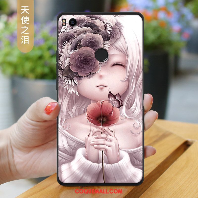 Étui Xiaomi Mi Max 2 Charmant Tendance Fluide Doux, Coque Xiaomi Mi Max 2 Protection Silicone Beige