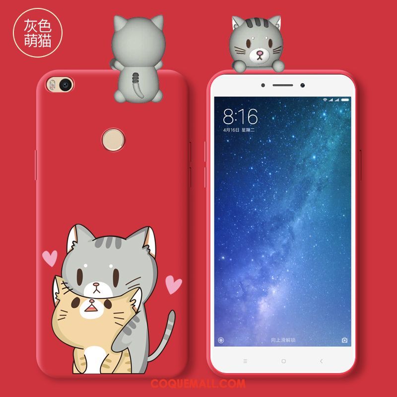 Étui Xiaomi Mi Max 2 Créatif Dessin Animé Tout Compris, Coque Xiaomi Mi Max 2 Nouveau Protection Beige