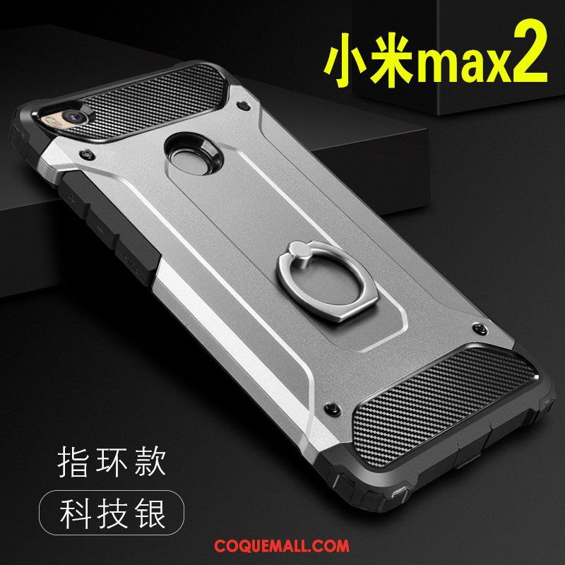 Étui Xiaomi Mi Max 2 Créatif Protection Téléphone Portable, Coque Xiaomi Mi Max 2 Support Anneau Beige