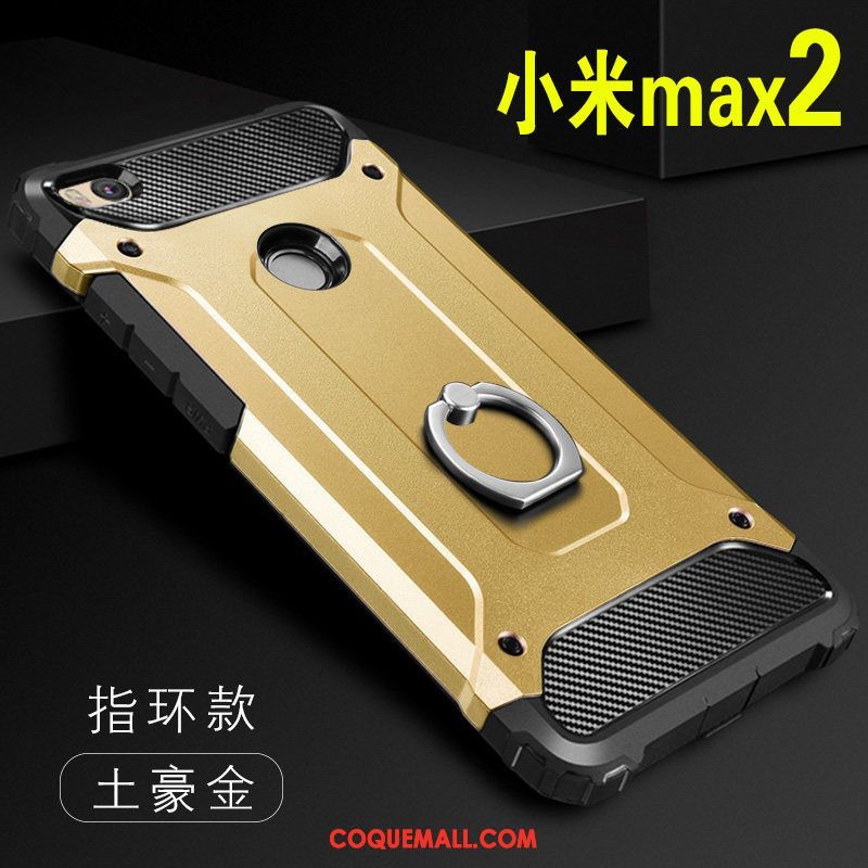 Étui Xiaomi Mi Max 2 Créatif Protection Téléphone Portable, Coque Xiaomi Mi Max 2 Support Anneau Beige