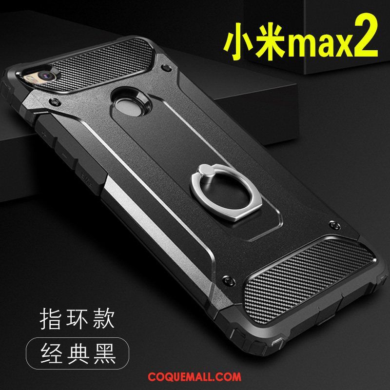 Étui Xiaomi Mi Max 2 Créatif Protection Téléphone Portable, Coque Xiaomi Mi Max 2 Support Anneau Beige