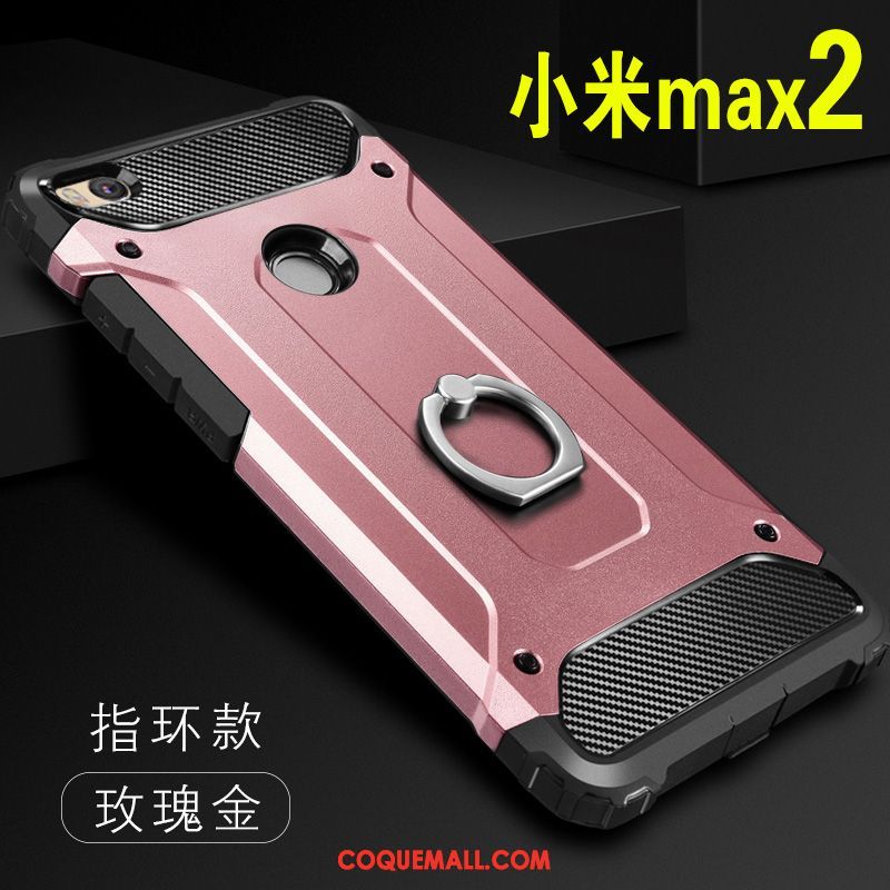 Étui Xiaomi Mi Max 2 Créatif Protection Téléphone Portable, Coque Xiaomi Mi Max 2 Support Anneau Beige