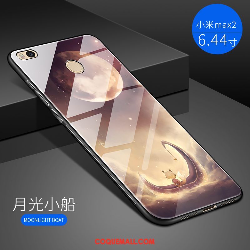 Étui Xiaomi Mi Max 2 Fluide Doux Créatif Tout Compris, Coque Xiaomi Mi Max 2 Miroir Petit Beige