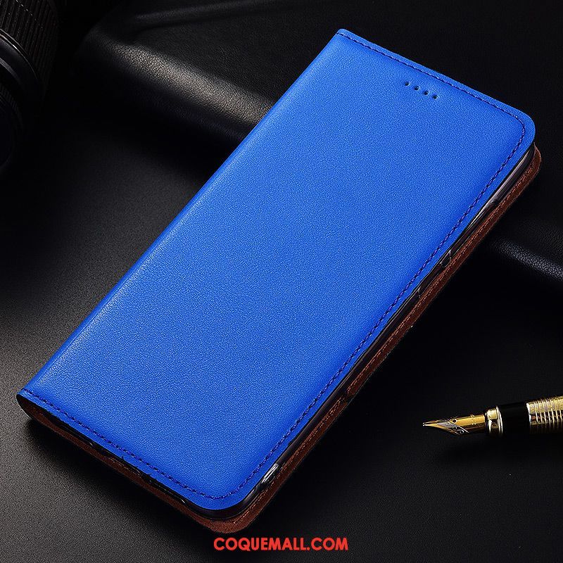 Étui Xiaomi Mi Max 2 Fluide Doux Protection Étui En Cuir, Coque Xiaomi Mi Max 2 Rouge Cuir Véritable Beige