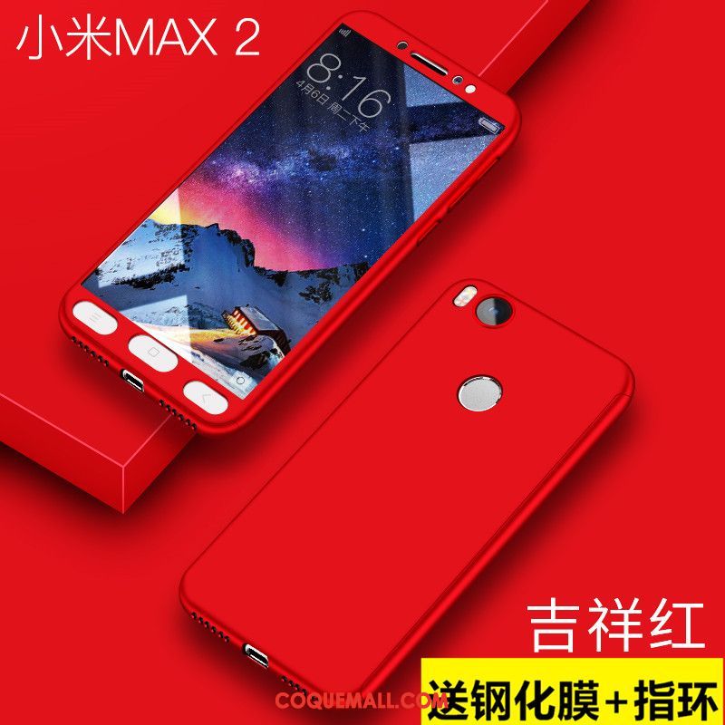 Étui Xiaomi Mi Max 2 Incassable Difficile Petit, Coque Xiaomi Mi Max 2 Rose Délavé En Daim Beige