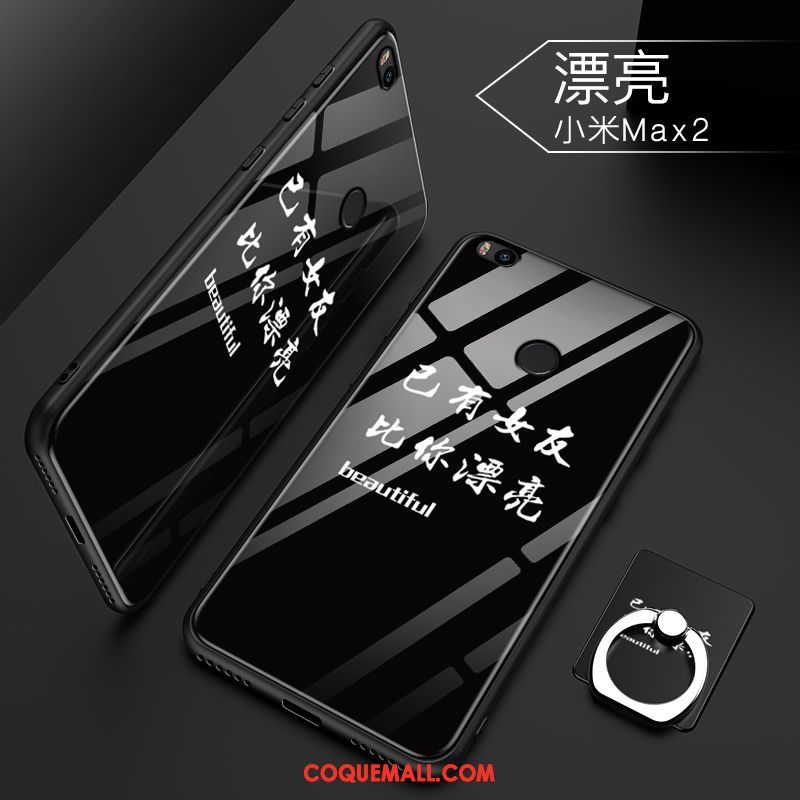 Étui Xiaomi Mi Max 2 Incassable Marque De Tendance Créatif, Coque Xiaomi Mi Max 2 Personnalité Délavé En Daim Beige