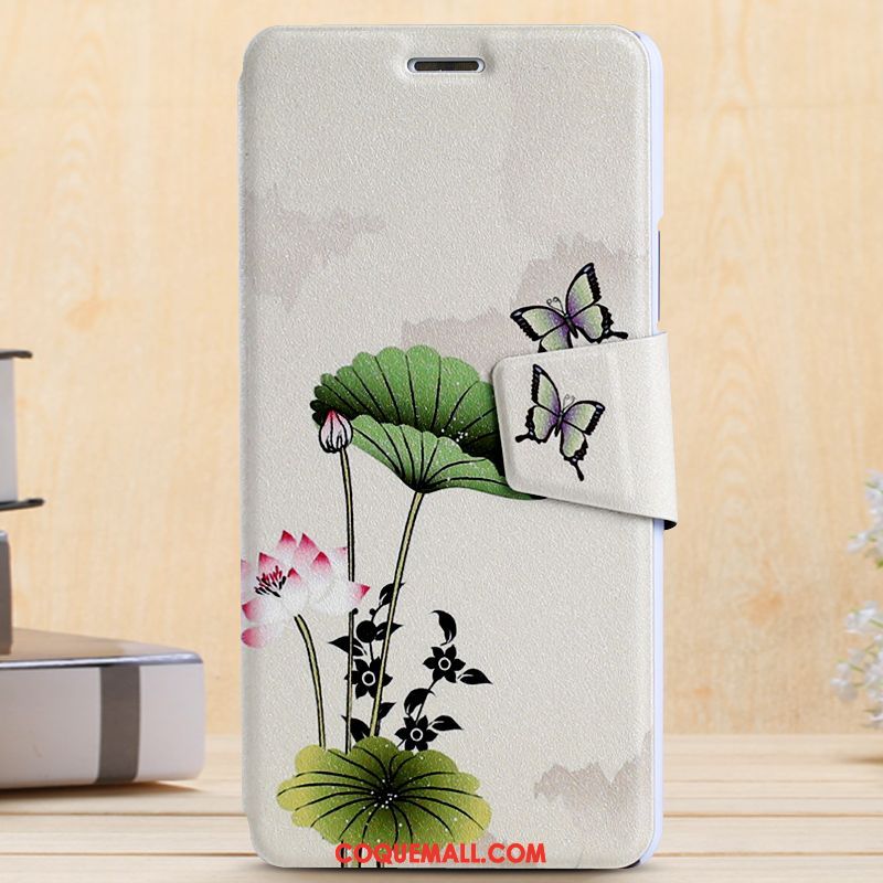 Étui Xiaomi Mi Max 2 Peinture Petit Blanc, Coque Xiaomi Mi Max 2 Téléphone Portable Clamshell Beige