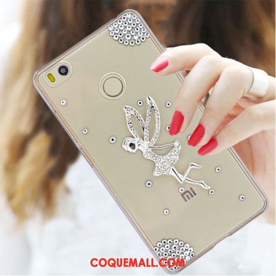 Étui Xiaomi Mi Max 2 Petit Strass Protection, Coque Xiaomi Mi Max 2 Téléphone Portable Rouge Beige