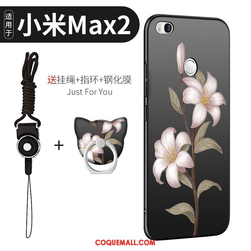 Étui Xiaomi Mi Max 2 Petit Tendance Fluide Doux, Coque Xiaomi Mi Max 2 Silicone Tout Compris Beige