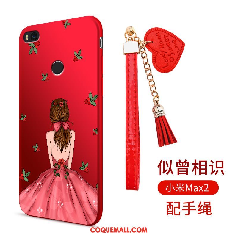 Étui Xiaomi Mi Max 2 Protection Rouge Téléphone Portable, Coque Xiaomi Mi Max 2 Petit Silicone Beige