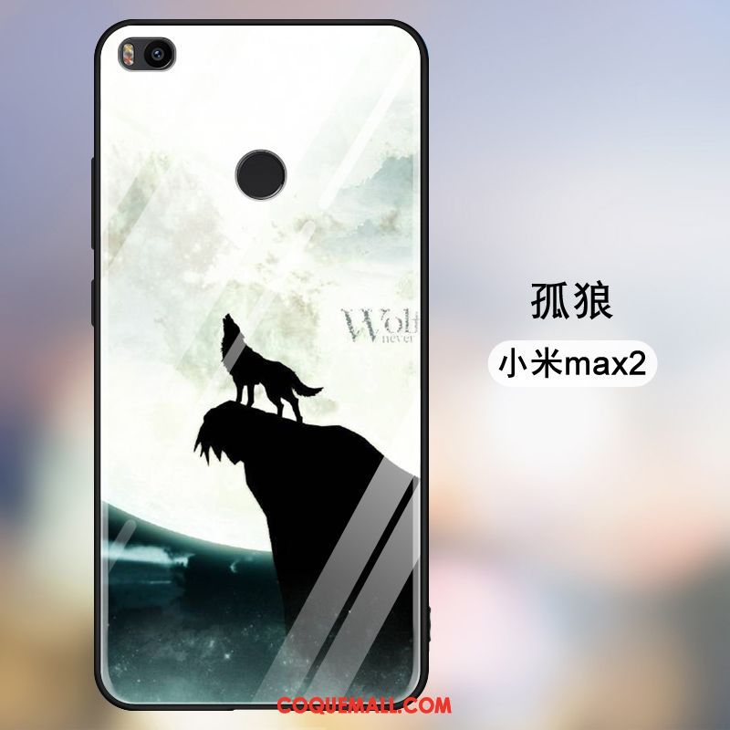 Étui Xiaomi Mi Max 2 Protection Simple Petit, Coque Xiaomi Mi Max 2 Miroir Personnalité Beige