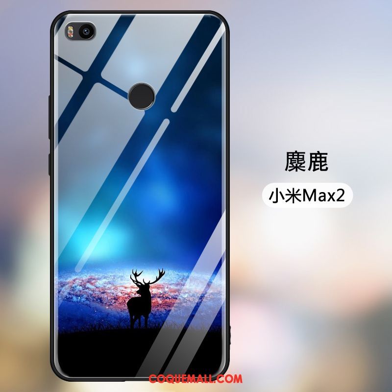 Étui Xiaomi Mi Max 2 Protection Simple Petit, Coque Xiaomi Mi Max 2 Miroir Personnalité Beige