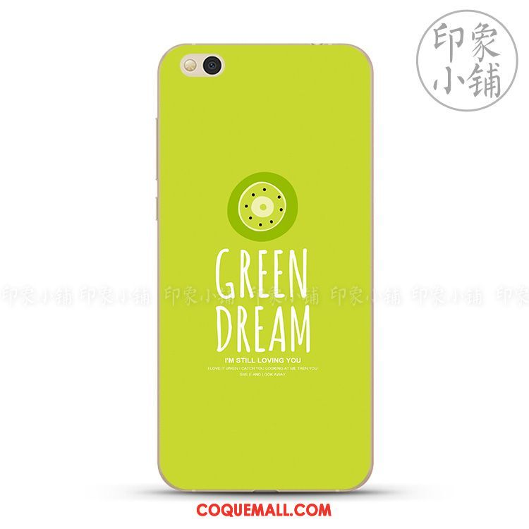 Étui Xiaomi Mi Max 2 Protection Vert Pastèque, Coque Xiaomi Mi Max 2 Simple Original Beige