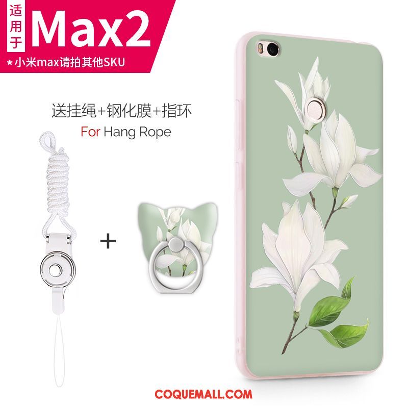 Étui Xiaomi Mi Max 2 Silicone Incassable Rose, Coque Xiaomi Mi Max 2 Petit Protection Beige