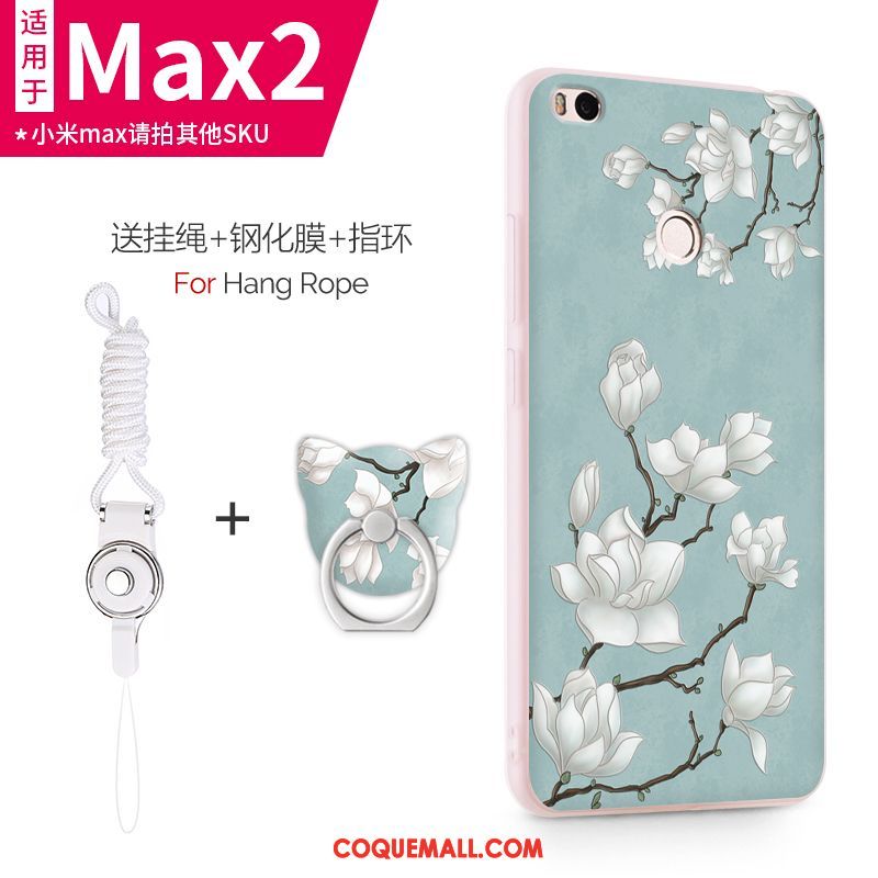 Étui Xiaomi Mi Max 2 Silicone Incassable Rose, Coque Xiaomi Mi Max 2 Petit Protection Beige