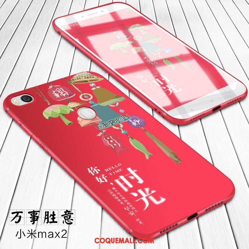 Étui Xiaomi Mi Max 2 Silicone Personnalité Téléphone Portable, Coque Xiaomi Mi Max 2 Créatif Jaune Beige