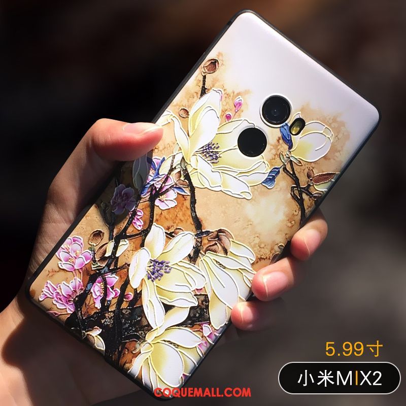 Étui Xiaomi Mi Max 2 Tout Compris Silicone Personnalité, Coque Xiaomi Mi Max 2 Incassable Fluide Doux Beige