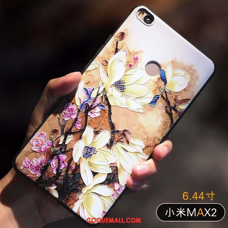 Étui Xiaomi Mi Max 2 Tout Compris Silicone Personnalité, Coque Xiaomi Mi Max 2 Incassable Fluide Doux Beige