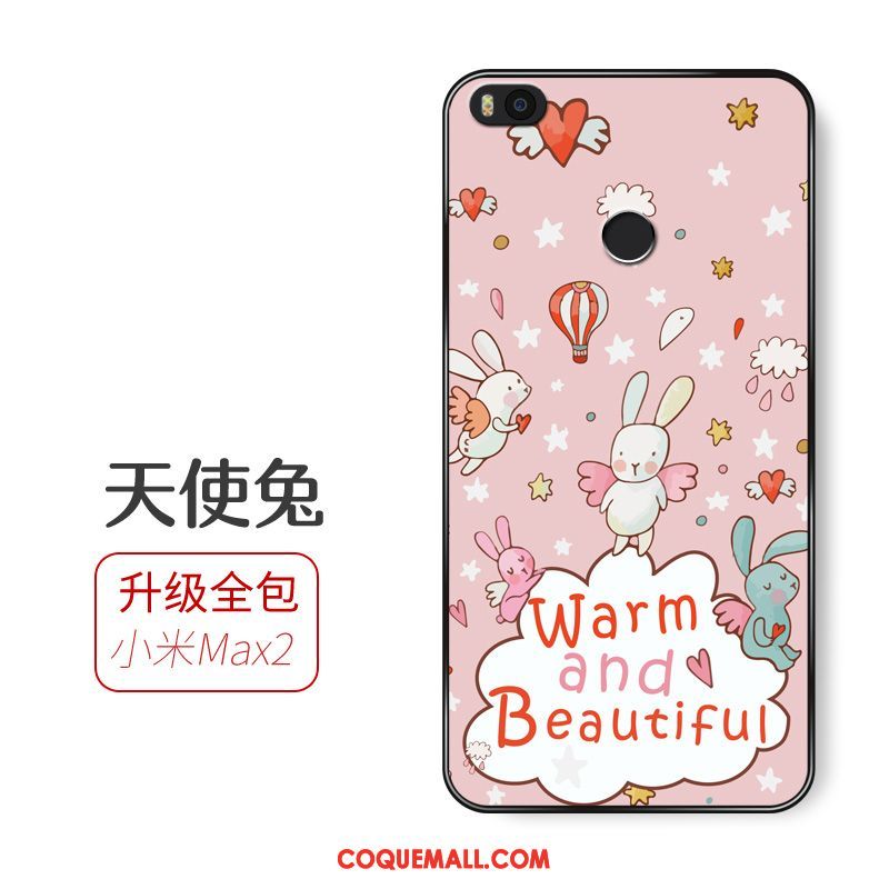 Étui Xiaomi Mi Max 2 Téléphone Portable Rose Tendance, Coque Xiaomi Mi Max 2 Petit Personnalité Beige