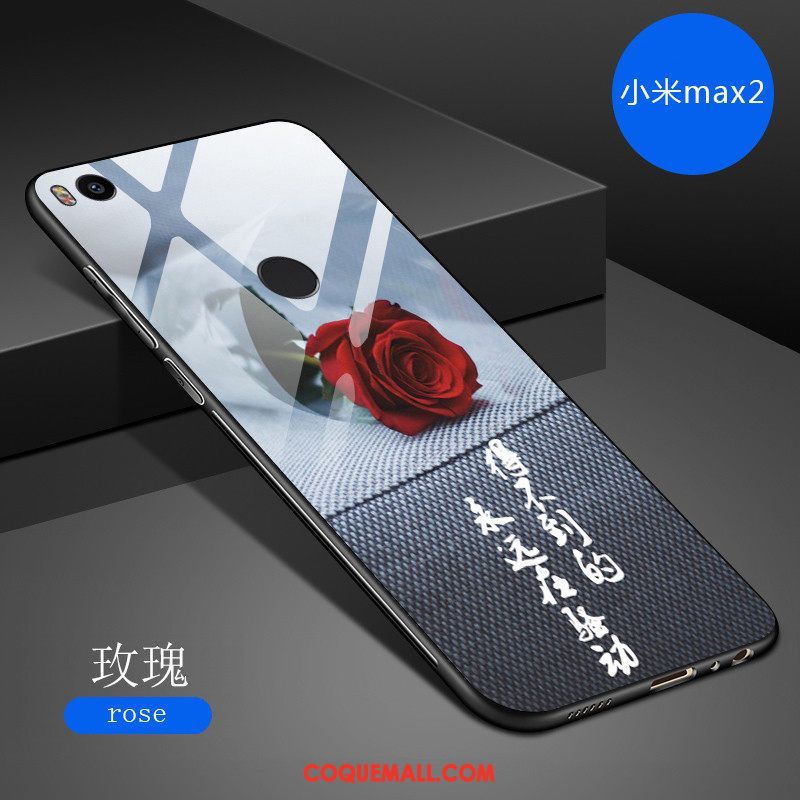 Étui Xiaomi Mi Max 2 Téléphone Portable Tendance Dessin Animé, Coque Xiaomi Mi Max 2 Fluide Doux Net Rouge Beige