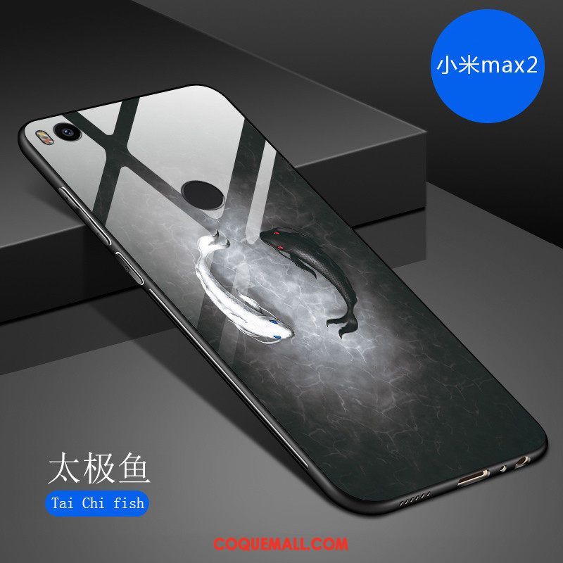 Étui Xiaomi Mi Max 2 Téléphone Portable Tendance Dessin Animé, Coque Xiaomi Mi Max 2 Fluide Doux Net Rouge Beige