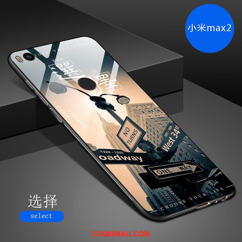 Étui Xiaomi Mi Max 2 Téléphone Portable Tendance Dessin Animé, Coque Xiaomi Mi Max 2 Fluide Doux Net Rouge Beige