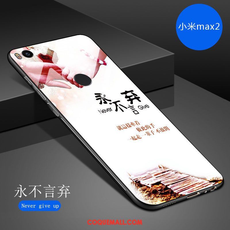 Étui Xiaomi Mi Max 2 Téléphone Portable Tendance Dessin Animé, Coque Xiaomi Mi Max 2 Fluide Doux Net Rouge Beige