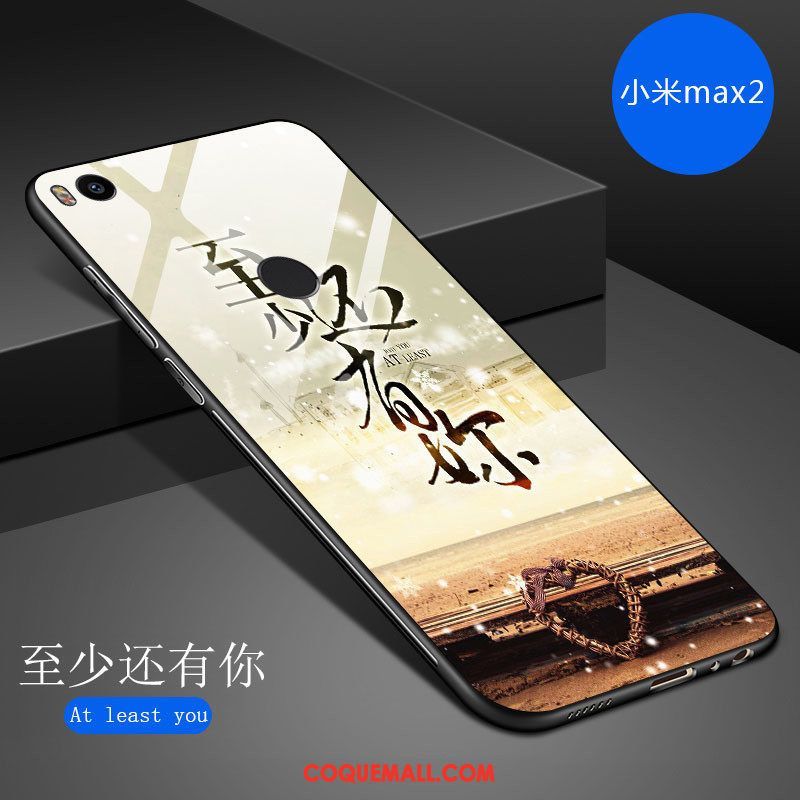 Étui Xiaomi Mi Max 2 Téléphone Portable Tendance Dessin Animé, Coque Xiaomi Mi Max 2 Fluide Doux Net Rouge Beige