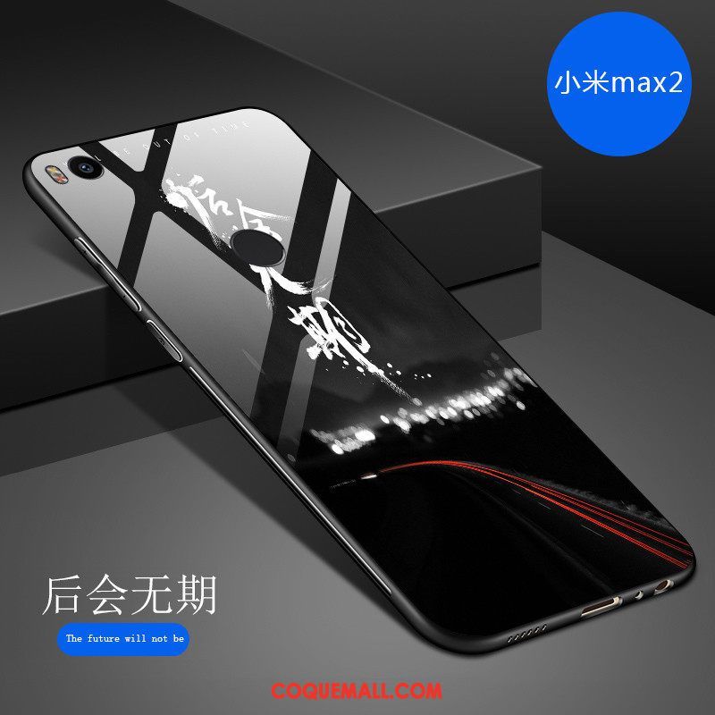 Étui Xiaomi Mi Max 2 Téléphone Portable Tendance Dessin Animé, Coque Xiaomi Mi Max 2 Fluide Doux Net Rouge Beige