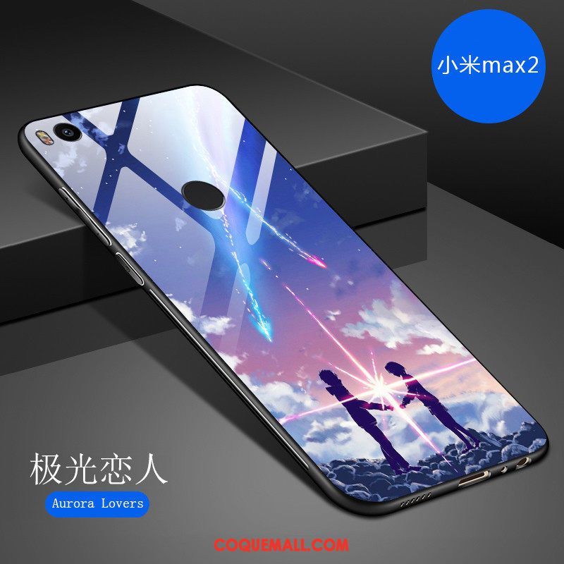 Étui Xiaomi Mi Max 2 Téléphone Portable Tendance Dessin Animé, Coque Xiaomi Mi Max 2 Fluide Doux Net Rouge Beige