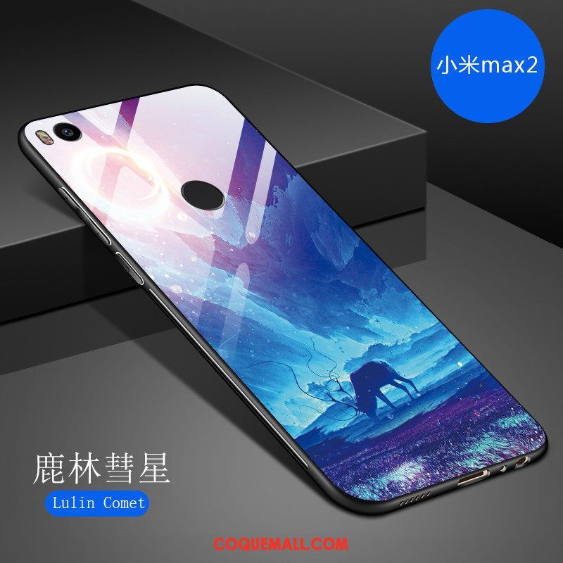 Étui Xiaomi Mi Max 2 Téléphone Portable Tendance Dessin Animé, Coque Xiaomi Mi Max 2 Fluide Doux Net Rouge Beige