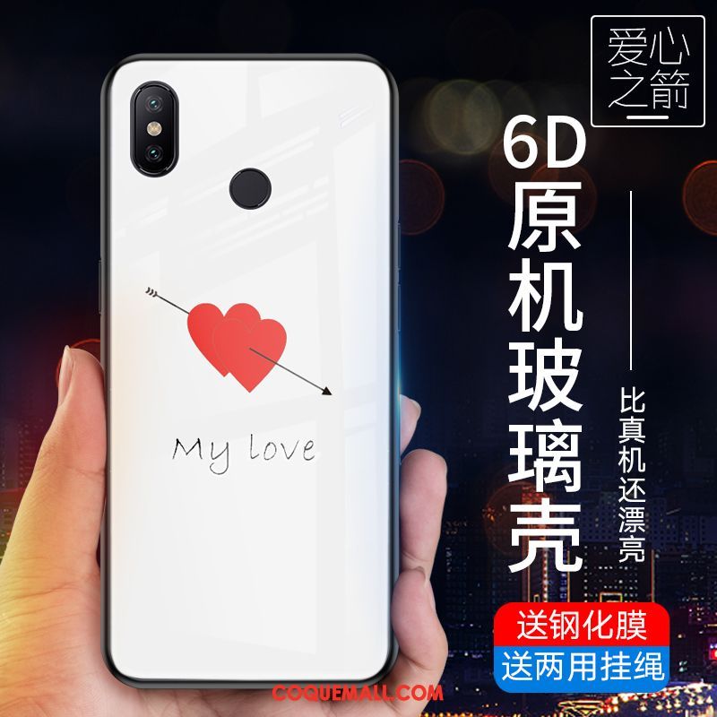 Étui Xiaomi Mi Max 3 Créatif Fluide Doux Téléphone Portable, Coque Xiaomi Mi Max 3 Très Mince Bleu Marin Beige