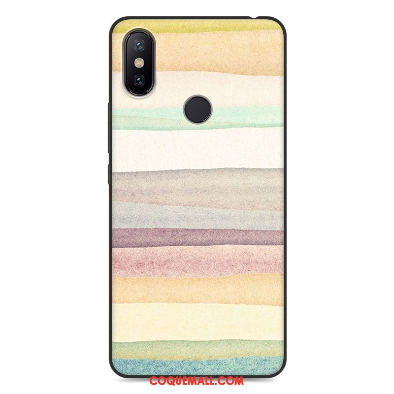 Étui Xiaomi Mi Max 3 Fluide Doux Dessin Animé Nouveau, Coque Xiaomi Mi Max 3 Petit Protection Beige