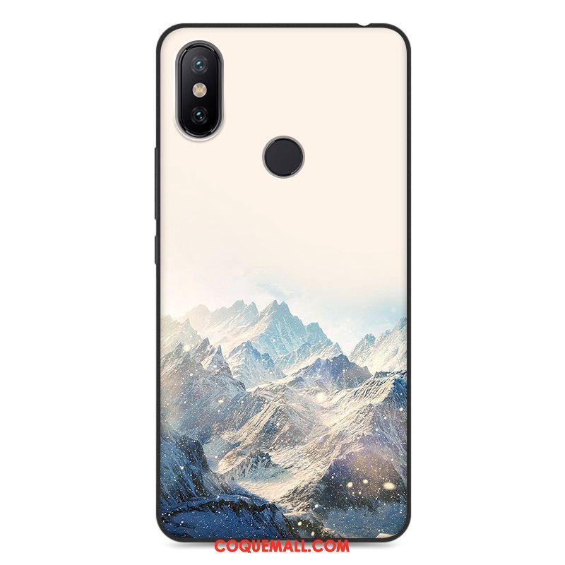 Étui Xiaomi Mi Max 3 Fluide Doux Dessin Animé Nouveau, Coque Xiaomi Mi Max 3 Petit Protection Beige