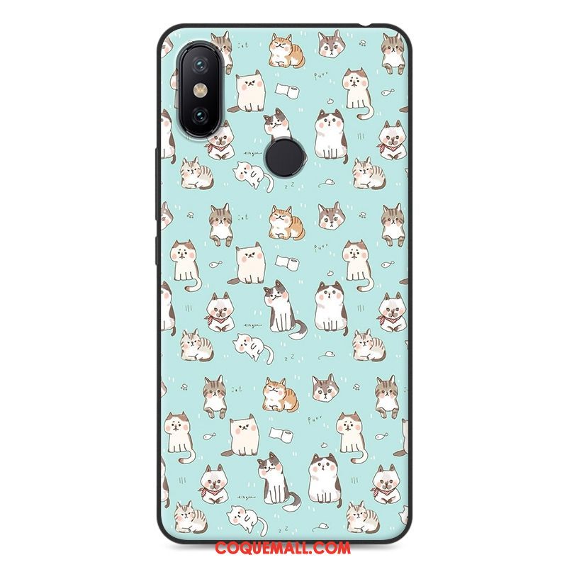 Étui Xiaomi Mi Max 3 Fluide Doux Dessin Animé Nouveau, Coque Xiaomi Mi Max 3 Petit Protection Beige