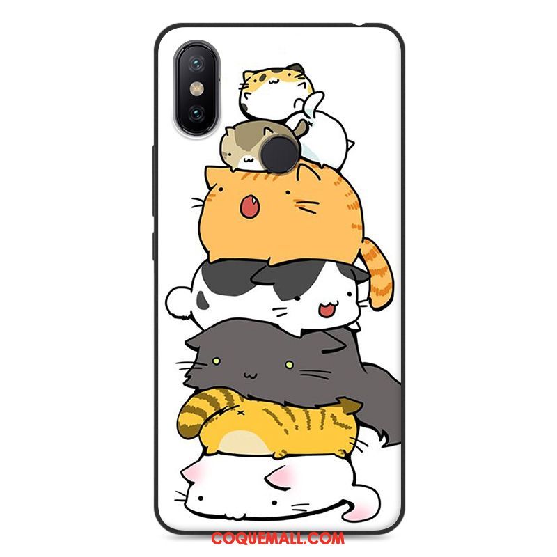 Étui Xiaomi Mi Max 3 Fluide Doux Dessin Animé Nouveau, Coque Xiaomi Mi Max 3 Petit Protection Beige