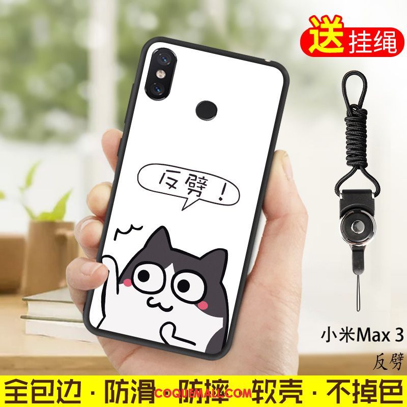 Étui Xiaomi Mi Max 3 Ornements Suspendus Fluide Doux Petit, Coque Xiaomi Mi Max 3 Incassable Téléphone Portable Beige