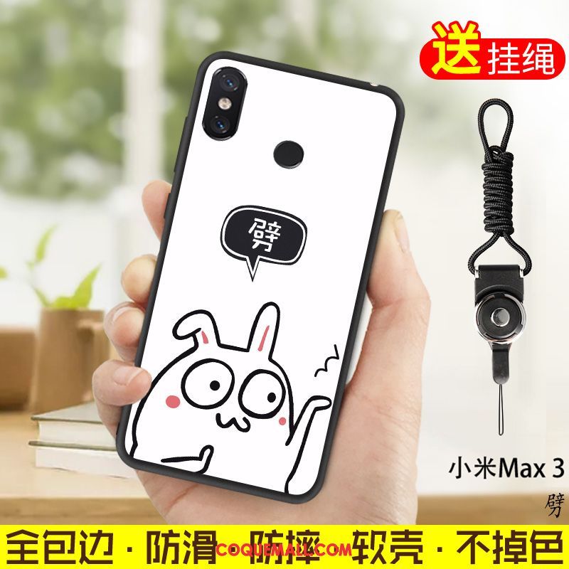 Étui Xiaomi Mi Max 3 Ornements Suspendus Fluide Doux Petit, Coque Xiaomi Mi Max 3 Incassable Téléphone Portable Beige