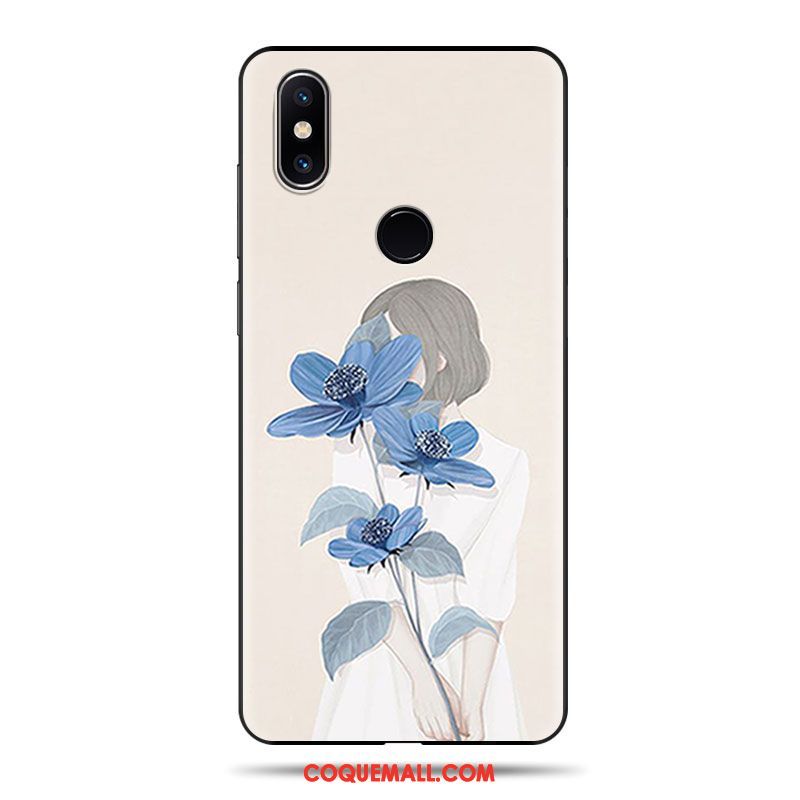 Étui Xiaomi Mi Max 3 Personnalisé Protection Incassable, Coque Xiaomi Mi Max 3 Petit Téléphone Portable Beige