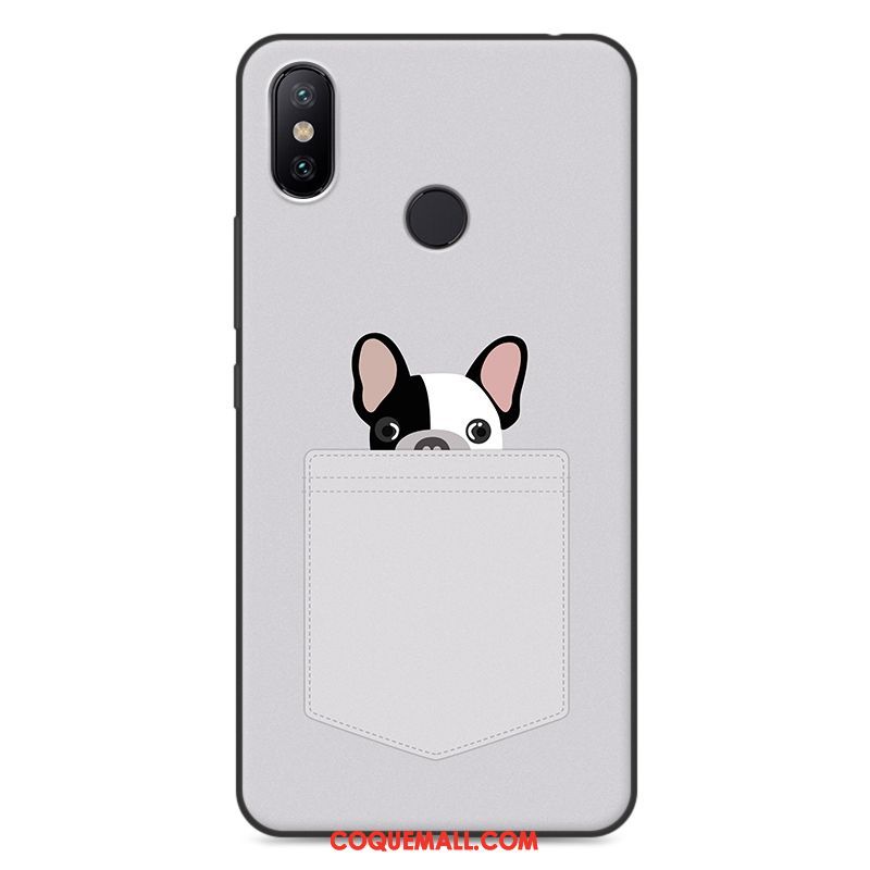 Étui Xiaomi Mi Max 3 Personnalité Téléphone Portable Silicone, Coque Xiaomi Mi Max 3 Rose Dessin Animé Beige