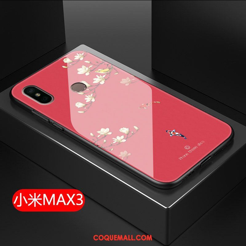 Étui Xiaomi Mi Max 3 Protection Fluide Doux Téléphone Portable, Coque Xiaomi Mi Max 3 Tout Compris Verre Beige