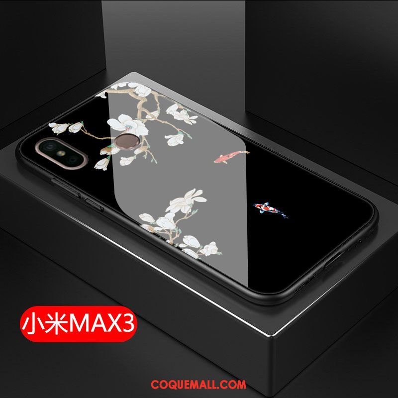Étui Xiaomi Mi Max 3 Protection Fluide Doux Téléphone Portable, Coque Xiaomi Mi Max 3 Tout Compris Verre Beige